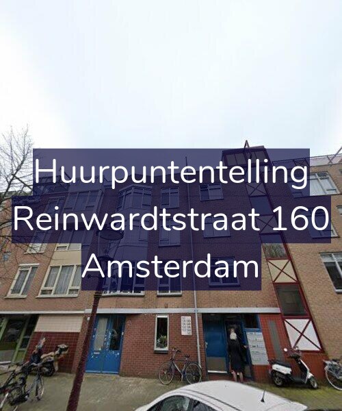Foto gevel Huurpuntentelling voor Reinwardtstraat 160, Amsterdam