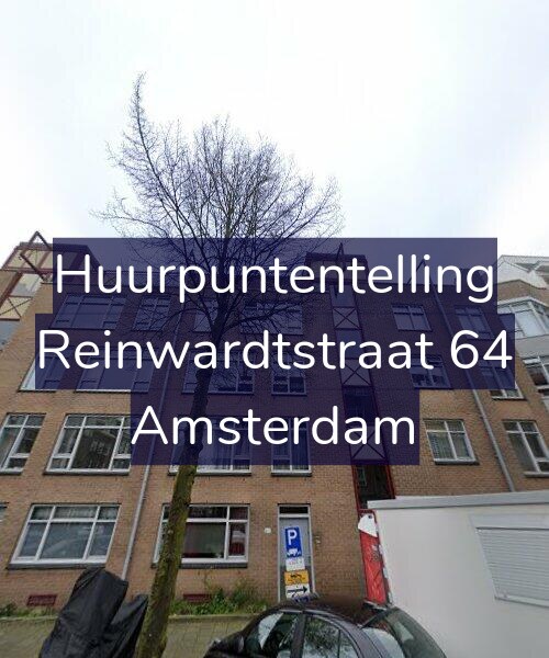 Foto gevel Huurpuntentelling voor Reinwardtstraat 64, Amsterdam