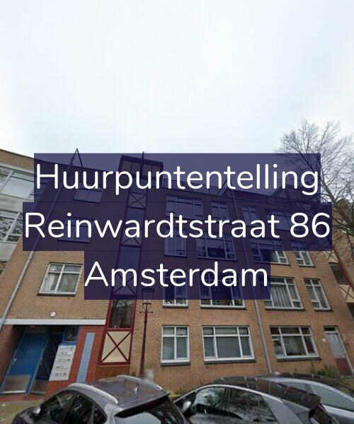 Foto gevel Huurpuntentelling voor Reinwardtstraat 86, Amsterdam