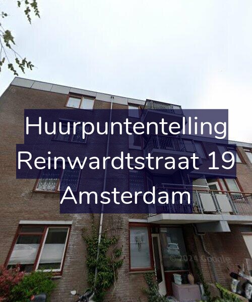 Foto gevel Huurpuntentelling voor Reinwardtstraat 19, Amsterdam
