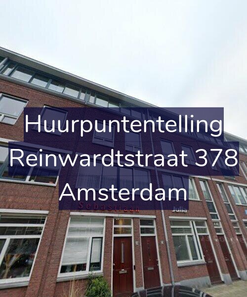 Foto gevel Huurpuntentelling voor Reinwardtstraat 378, Amsterdam