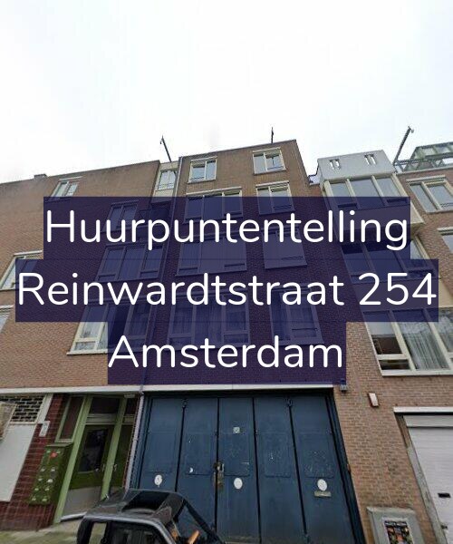 Foto gevel Huurpuntentelling voor Reinwardtstraat 254, Amsterdam