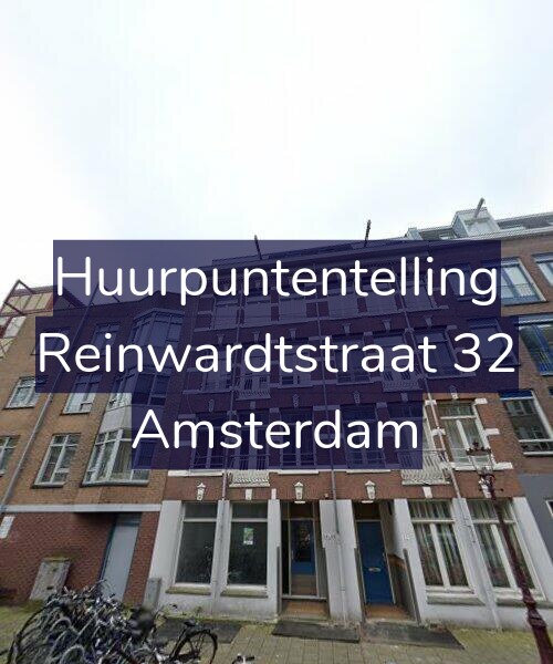 Foto gevel Huurpuntentelling voor Reinwardtstraat 32, Amsterdam
