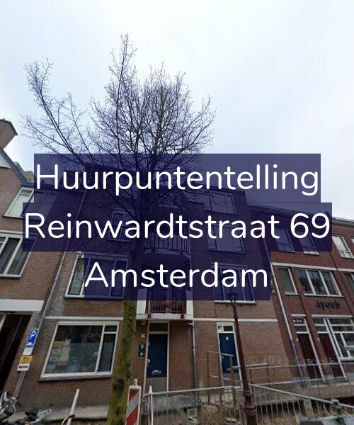 Foto gevel Huurpuntentelling voor Reinwardtstraat 69, Amsterdam