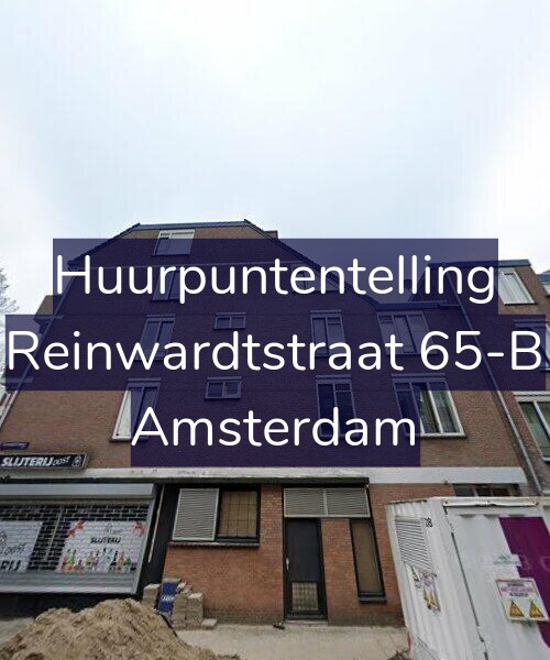 Foto gevel Huurpuntentelling voor Reinwardtstraat 65-B, Amsterdam