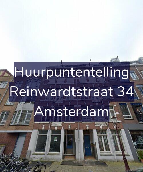 Foto gevel Huurpuntentelling voor Reinwardtstraat 34, Amsterdam
