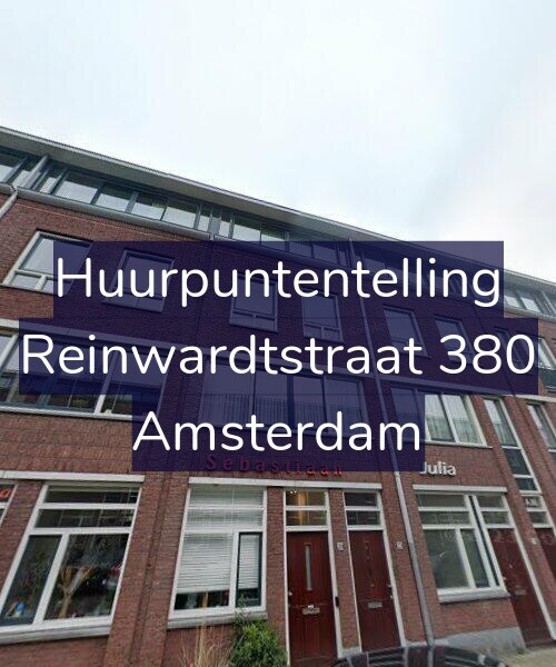 Foto gevel Huurpuntentelling voor Reinwardtstraat 380, Amsterdam
