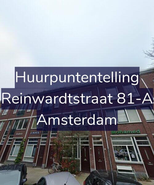 Foto gevel Huurpuntentelling voor Reinwardtstraat 81-A, Amsterdam