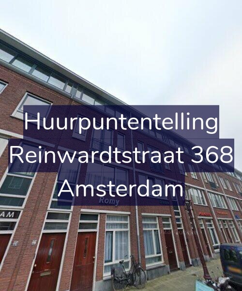 Foto gevel Huurpuntentelling voor Reinwardtstraat 368, Amsterdam