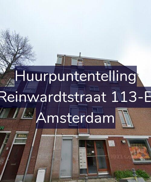 Foto gevel Huurpuntentelling voor Reinwardtstraat 113-B, Amsterdam