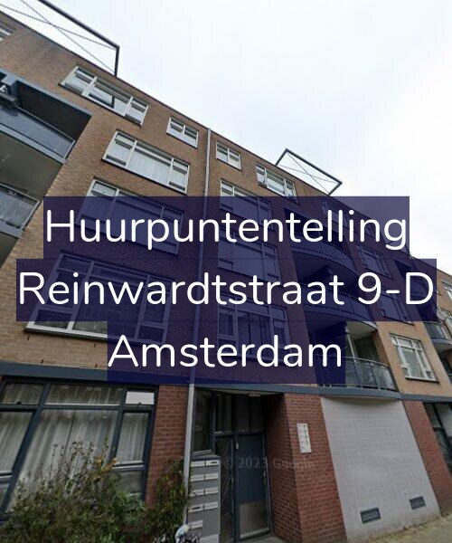 Foto gevel Huurpuntentelling voor Reinwardtstraat 9-D, Amsterdam