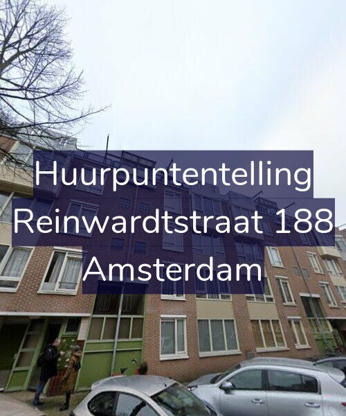 Foto gevel Huurpuntentelling voor Reinwardtstraat 188, Amsterdam