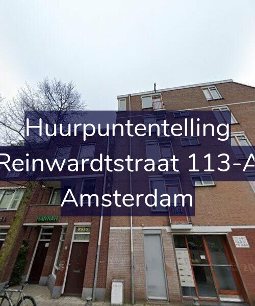 Foto gevel Huurpuntentelling voor Reinwardtstraat 113-A, Amsterdam