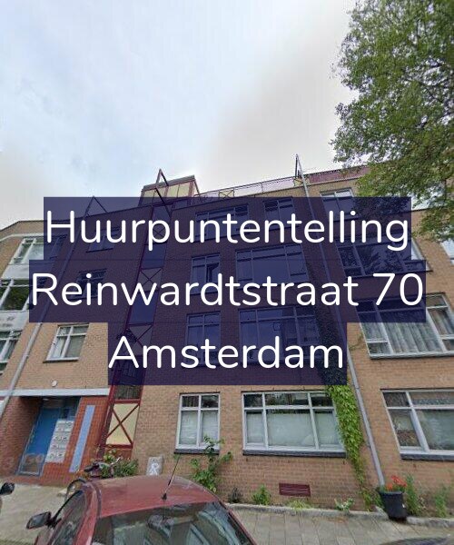 Foto gevel Huurpuntentelling voor Reinwardtstraat 70, Amsterdam
