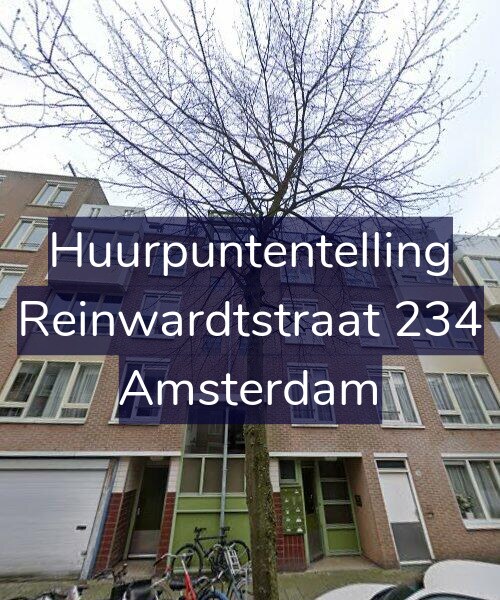 Foto gevel Huurpuntentelling voor Reinwardtstraat 234, Amsterdam