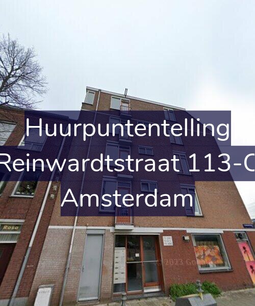 Foto gevel Huurpuntentelling voor Reinwardtstraat 113-C, Amsterdam