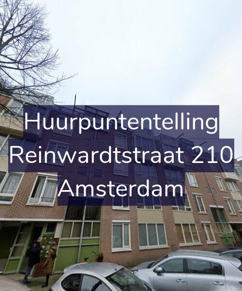 Foto gevel Huurpuntentelling voor Reinwardtstraat 210, Amsterdam