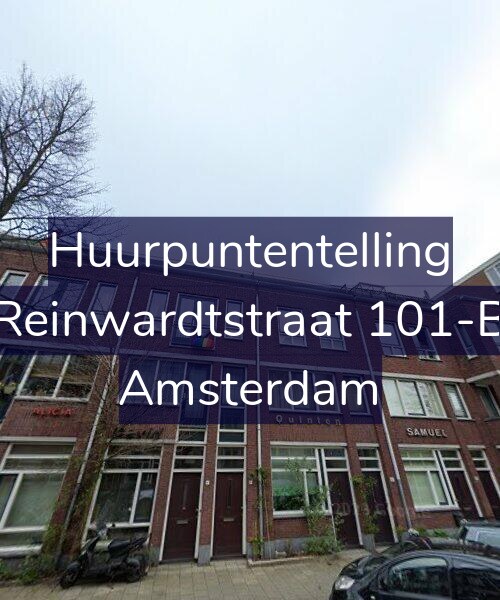 Foto gevel Huurpuntentelling voor Reinwardtstraat 101-B, Amsterdam