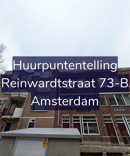 Foto gevel Huurpuntentelling voor Reinwardtstraat 73-B, Amsterdam