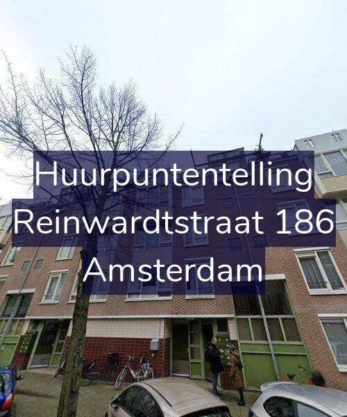 Foto gevel Huurpuntentelling voor Reinwardtstraat 186, Amsterdam