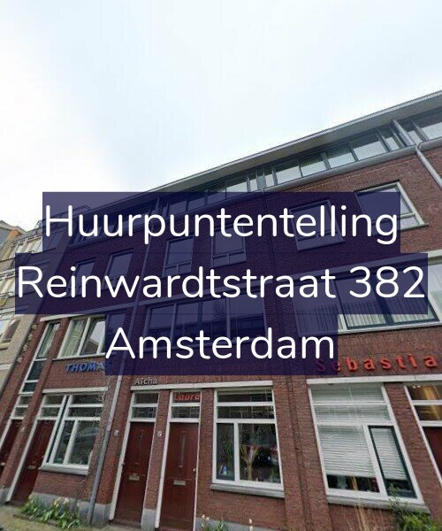 Foto gevel Huurpuntentelling voor Reinwardtstraat 382, Amsterdam