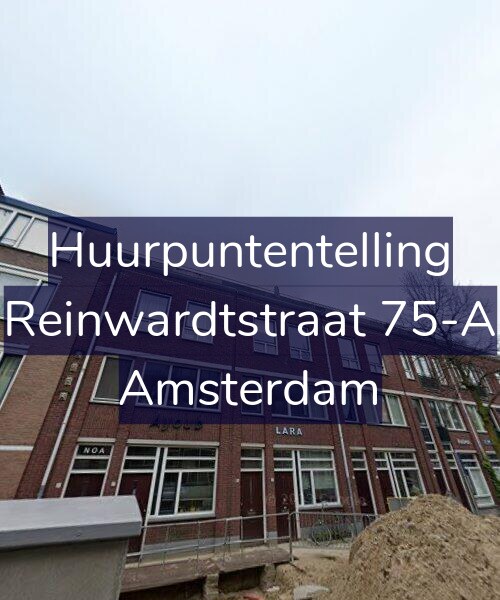 Foto gevel Huurpuntentelling voor Reinwardtstraat 75-A, Amsterdam