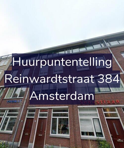 Foto gevel Huurpuntentelling voor Reinwardtstraat 384, Amsterdam