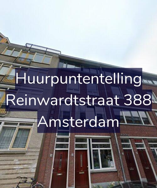 Foto gevel Huurpuntentelling voor Reinwardtstraat 388, Amsterdam