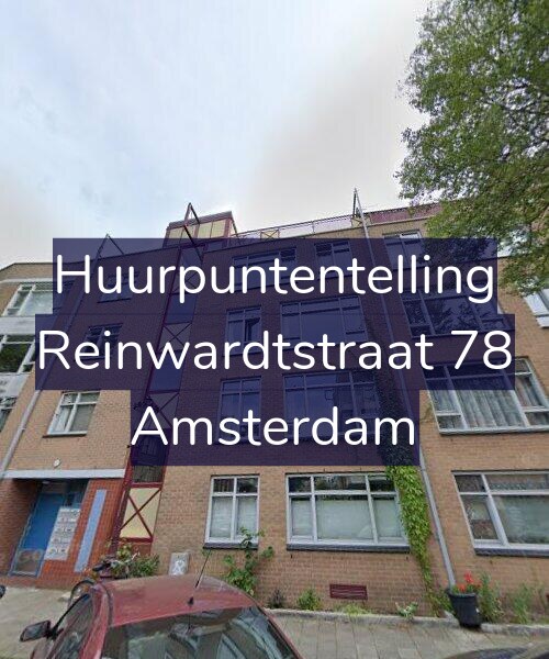 Foto gevel Huurpuntentelling voor Reinwardtstraat 78, Amsterdam