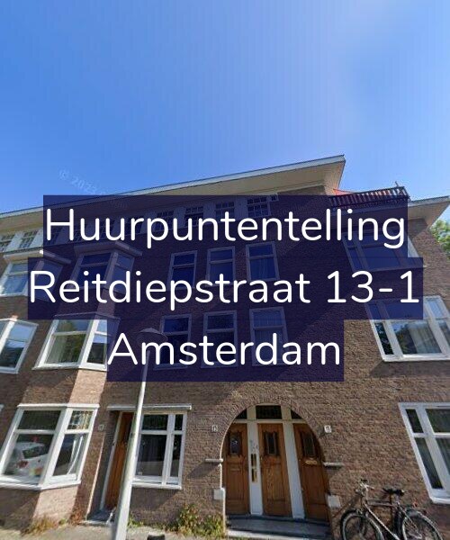 Foto gevel Huurpuntentelling voor Reitdiepstraat 13-1, Amsterdam