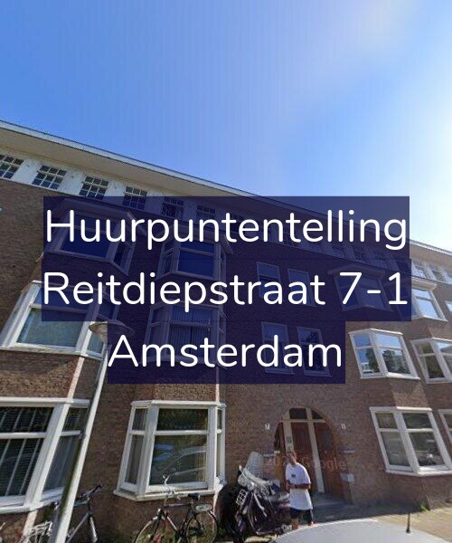 Foto gevel Huurpuntentelling voor Reitdiepstraat 7-1, Amsterdam