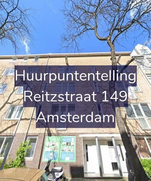 Foto gevel Huurpuntentelling voor Reitzstraat 149, Amsterdam