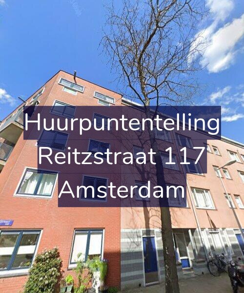 Foto gevel Huurpuntentelling voor Reitzstraat 117, Amsterdam