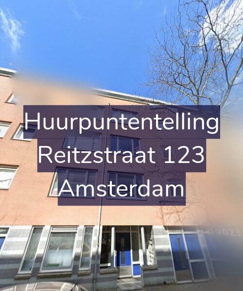 Foto gevel Huurpuntentelling voor Reitzstraat 123, Amsterdam