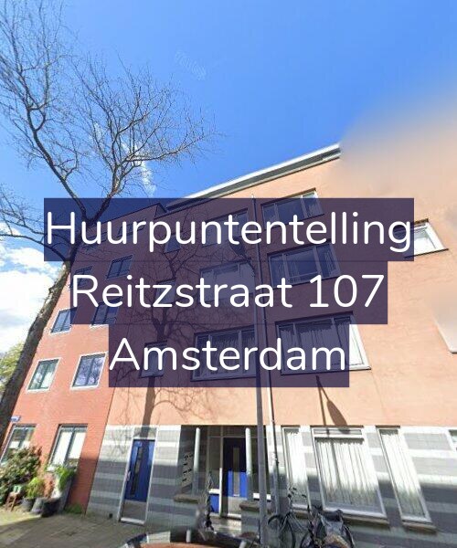 Foto gevel Huurpuntentelling voor Reitzstraat 107, Amsterdam