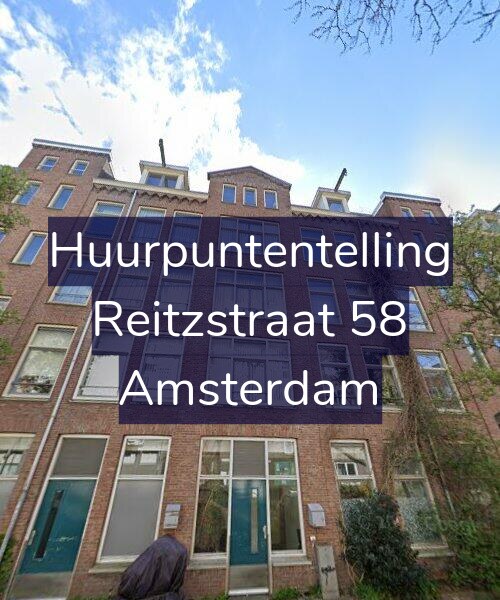 Foto gevel Huurpuntentelling voor Reitzstraat 58, Amsterdam