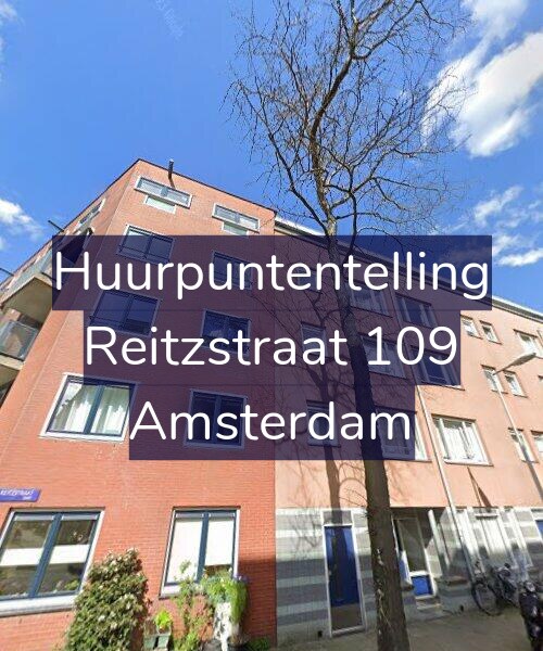 Foto gevel Huurpuntentelling voor Reitzstraat 109, Amsterdam