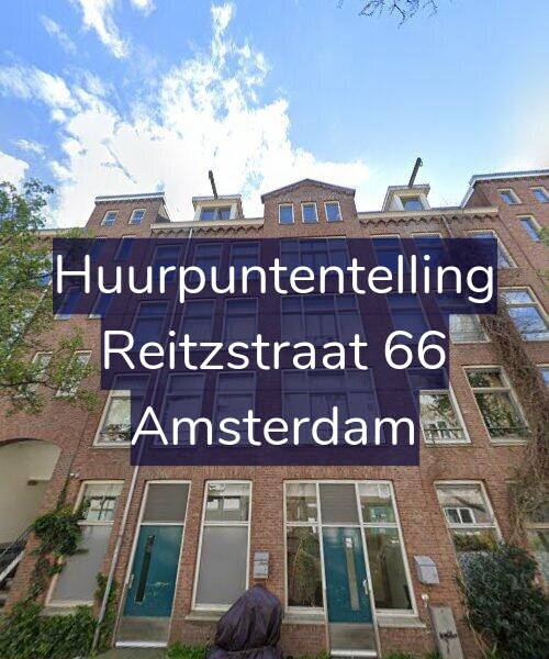 Foto gevel Huurpuntentelling voor Reitzstraat 66, Amsterdam