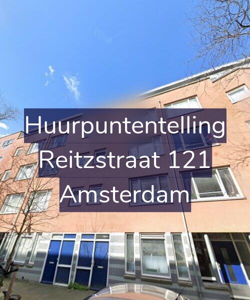 Foto gevel Huurpuntentelling voor Reitzstraat 121, Amsterdam
