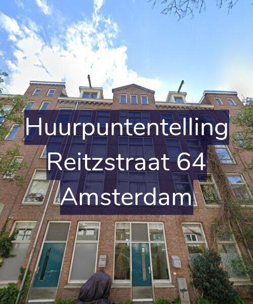 Foto gevel Huurpuntentelling voor Reitzstraat 64, Amsterdam