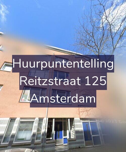 Foto gevel Huurpuntentelling voor Reitzstraat 125, Amsterdam