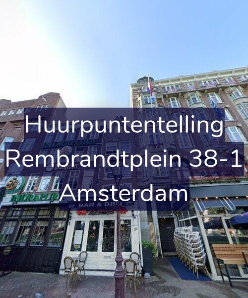 Foto gevel Huurpuntentelling voor Rembrandtplein 38-1, Amsterdam