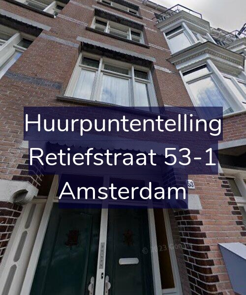 Foto gevel Huurpuntentelling voor Retiefstraat 53-1, Amsterdam