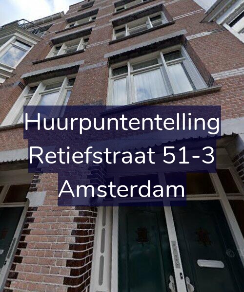 Foto gevel Huurpuntentelling voor Retiefstraat 51-3, Amsterdam