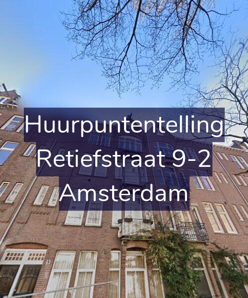 Foto gevel Huurpuntentelling voor Retiefstraat 9-2, Amsterdam