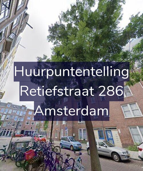 Foto gevel Huurpuntentelling voor Retiefstraat 286, Amsterdam