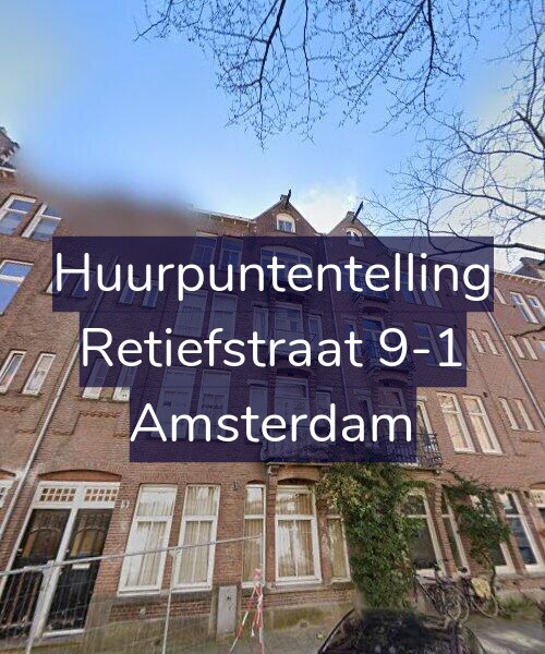 Foto gevel Huurpuntentelling voor Retiefstraat 9-1, Amsterdam