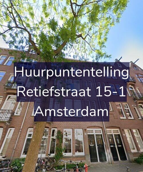 Foto gevel Huurpuntentelling voor Retiefstraat 15-1, Amsterdam