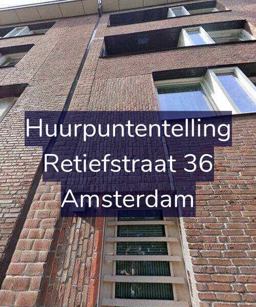 Foto gevel Huurpuntentelling voor Retiefstraat 36, Amsterdam