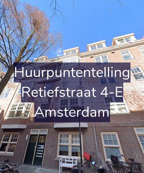Foto gevel Huurpuntentelling voor Retiefstraat 4-E, Amsterdam